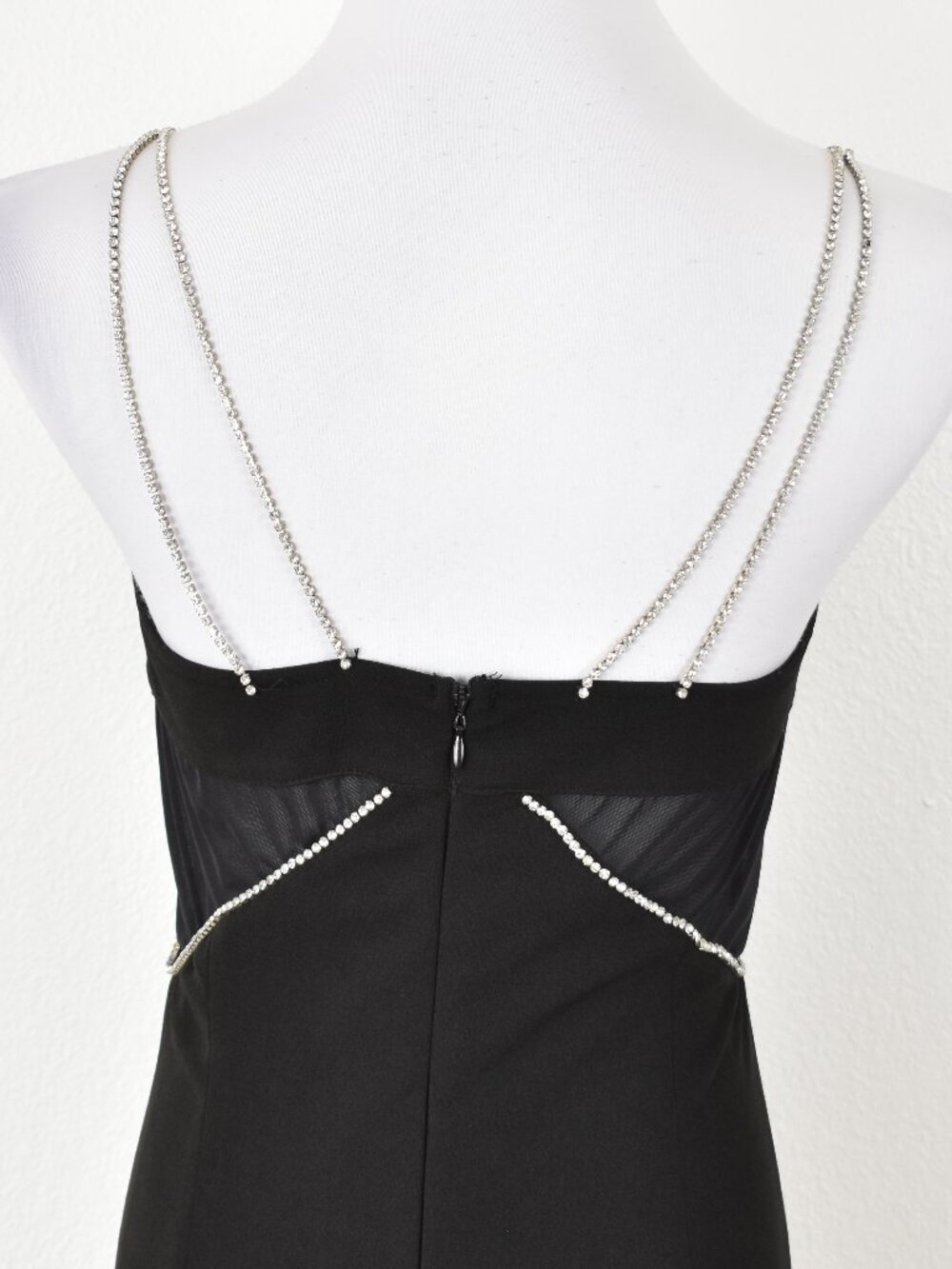 Heiress Beverly Hills Diamante Cutout Crepe Midi Dress - Picture 11 of 12